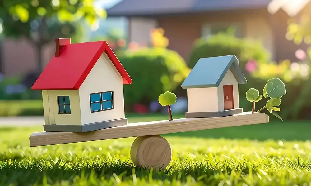 How buyers decide between two locations by comparing connectivity, facilities, development, pricing, and future potential